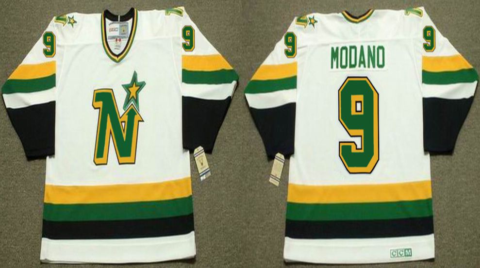 2019 Men Dallas Stars #9 Modano White CCM NHL jerseys1